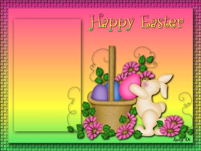 Bunny with Easter Basket