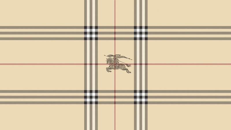 Burberry check pattern with logo