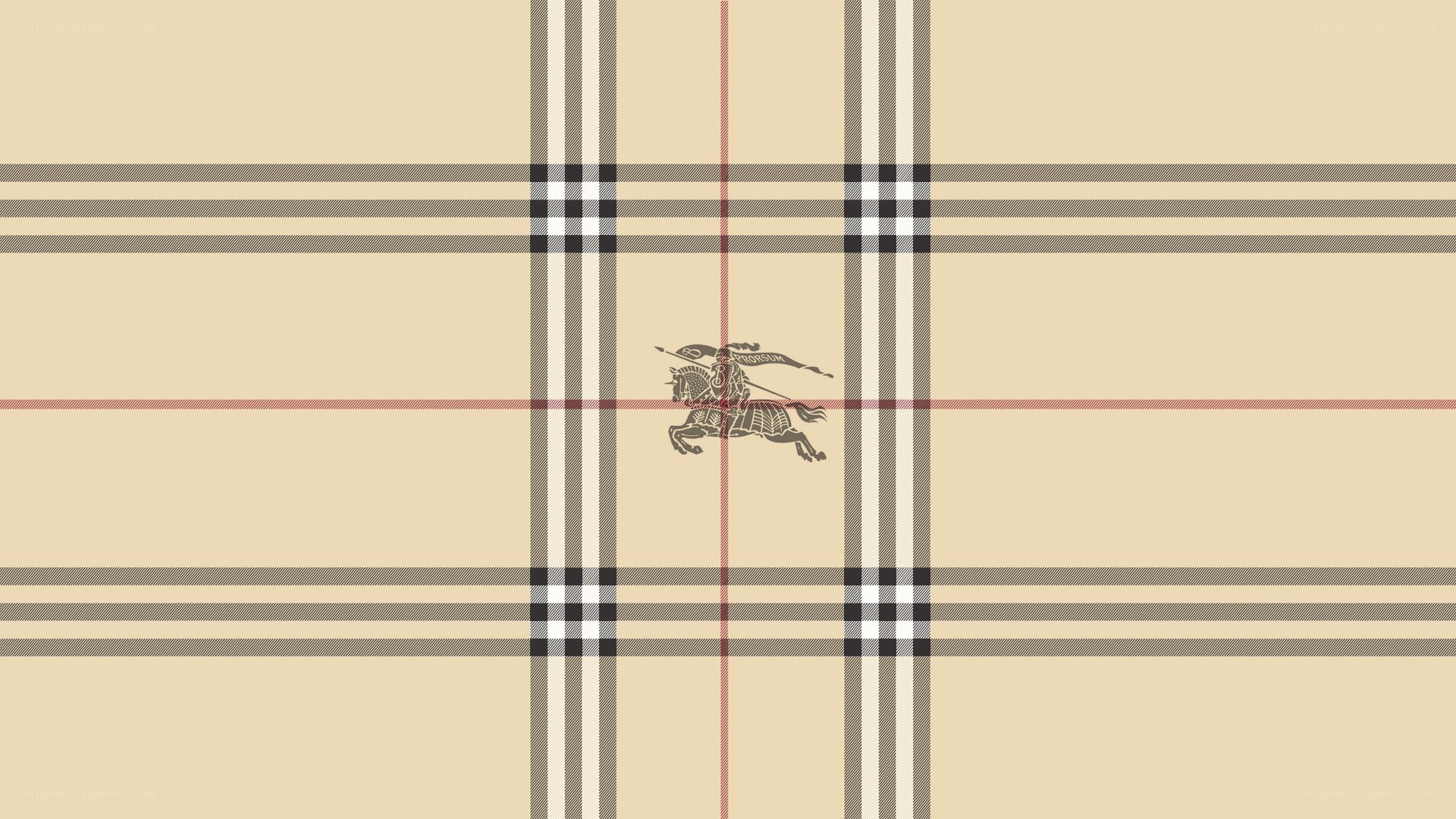 Burberry check pattern with logo