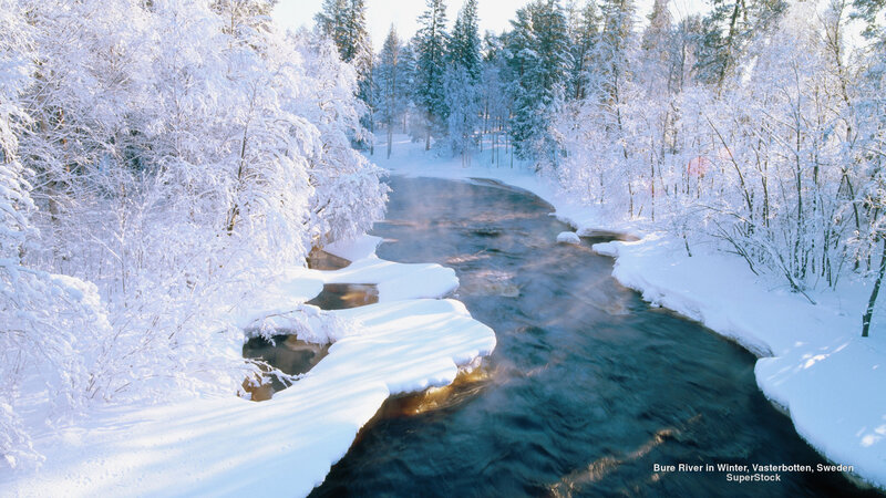 Bure River in Winter