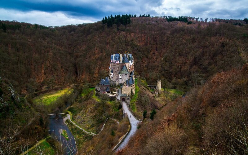 Burg Eltz Castle — Brown, Dramatic, Autumn