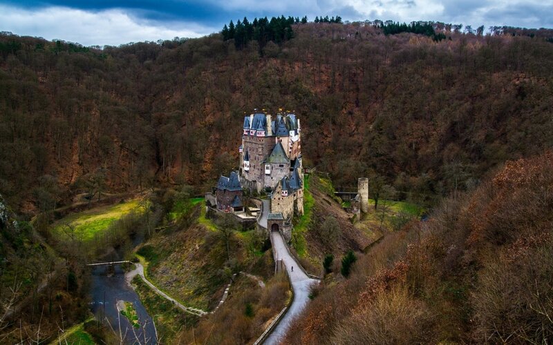 Burg Eltz Castle — Brown, Dramatic
