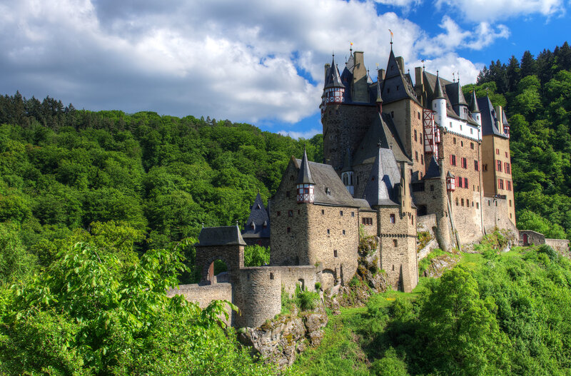 Burg Eltz Castle — Green, Dramatic