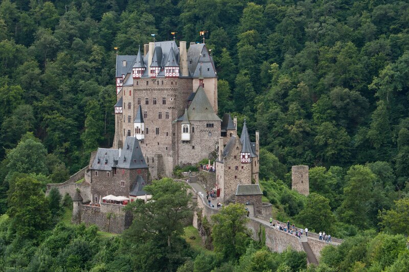 Burg Eltz Castle — Green, Serene, Afternoon, Photograph, Forest
