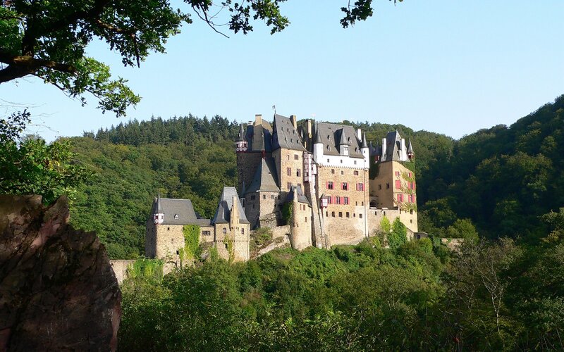 Burg Eltz Castle — Green, Serene, Afternoon, Photograph, Trees
