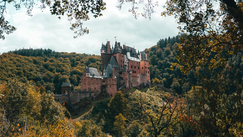 Burg Eltz Castle — Green, Serene, Autumn, Photograph, Forest