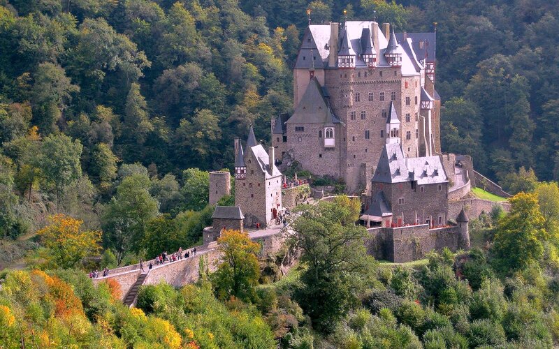 Burg Eltz Castle — Green, Serene, Autumn