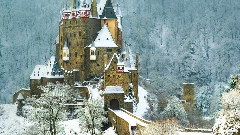Burg Eltz Castle — White