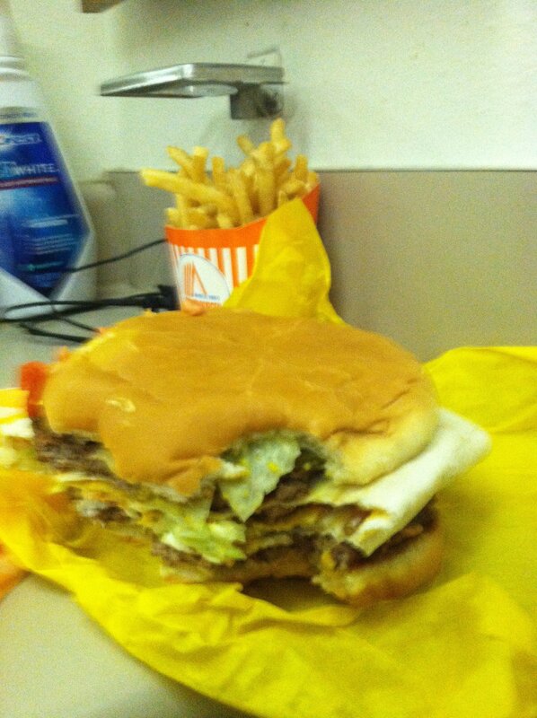 burger and fries meal