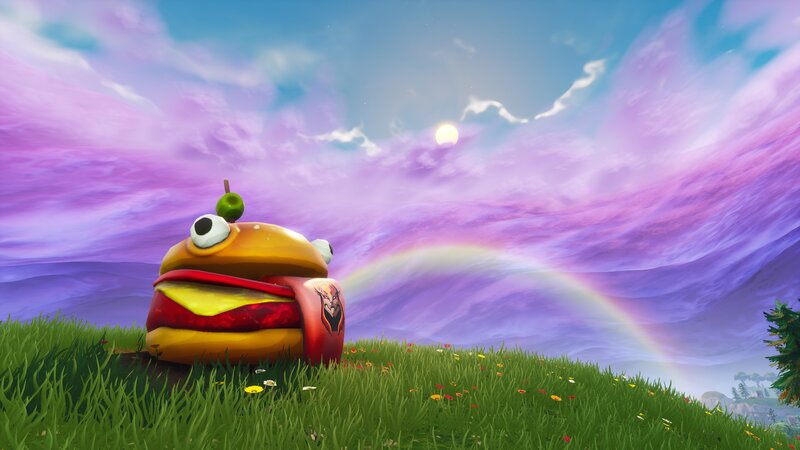 Burger Character on Hill