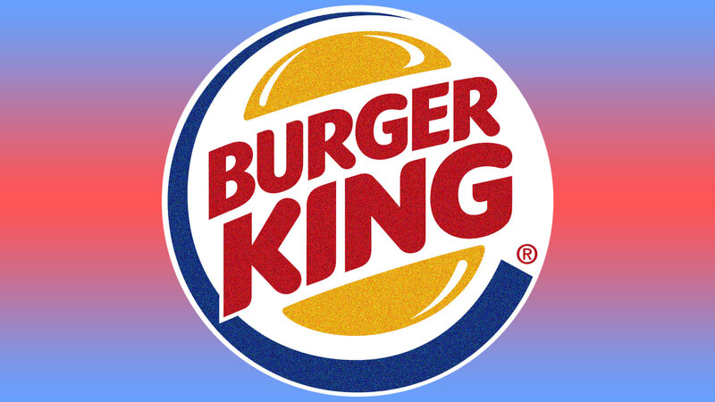 Burger King logo on gradient