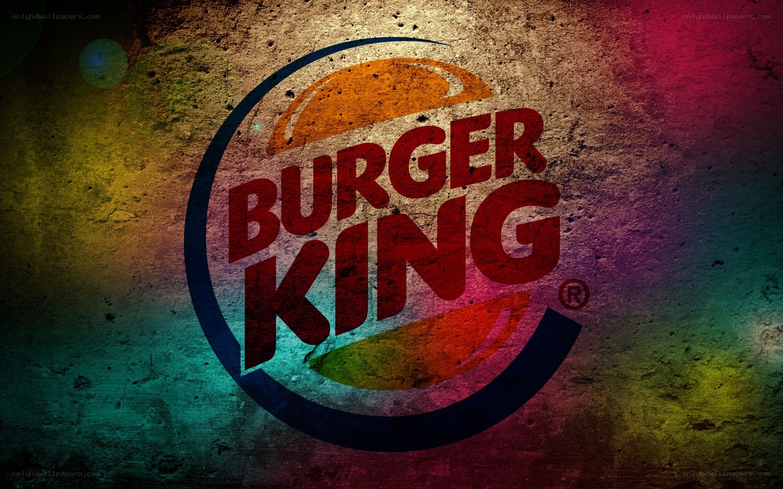 Burger King logo on textured background