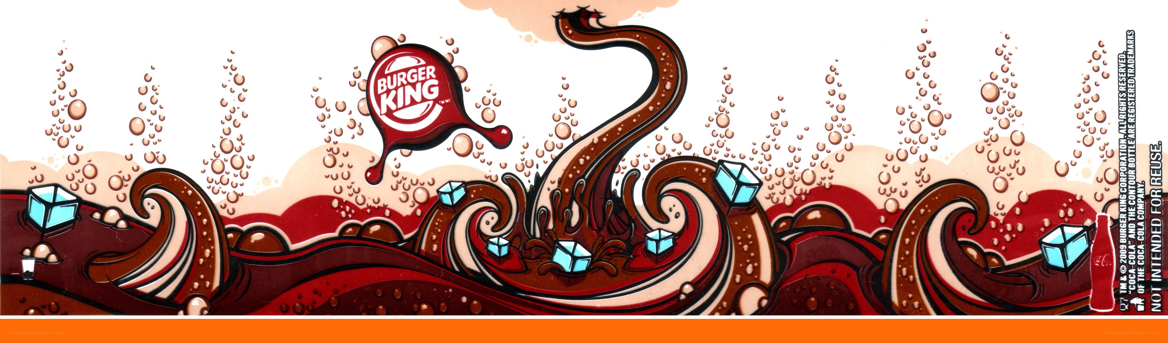 Burger King soda wave design