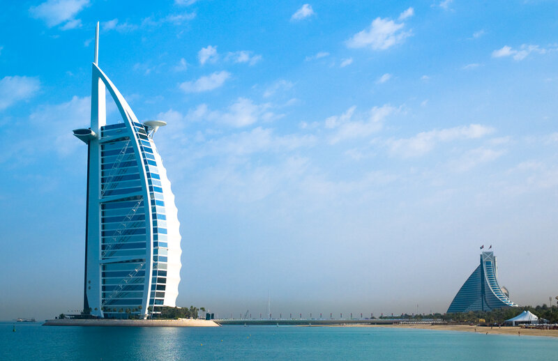 Burj Al Arab and Jumeirah Beach