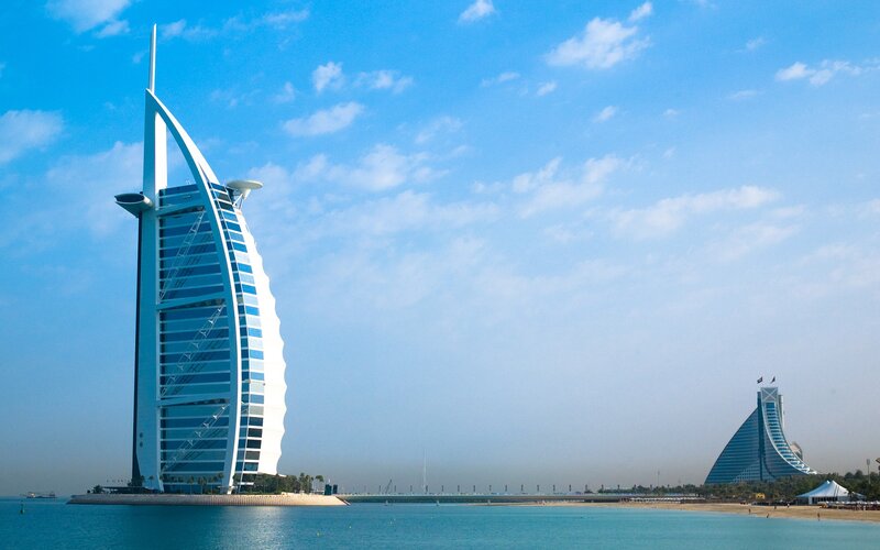 Burj Al Arab and Jumeirah Beach