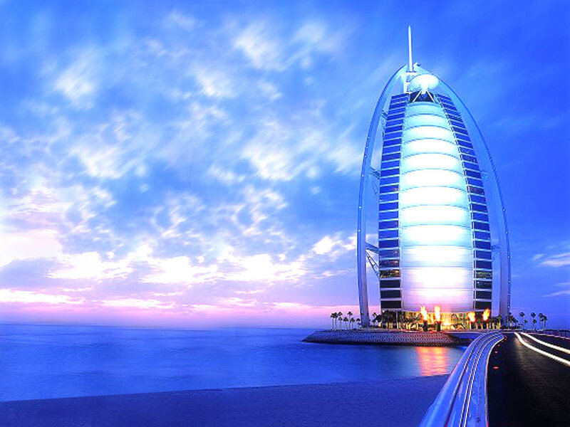 Burj Al Arab at dusk