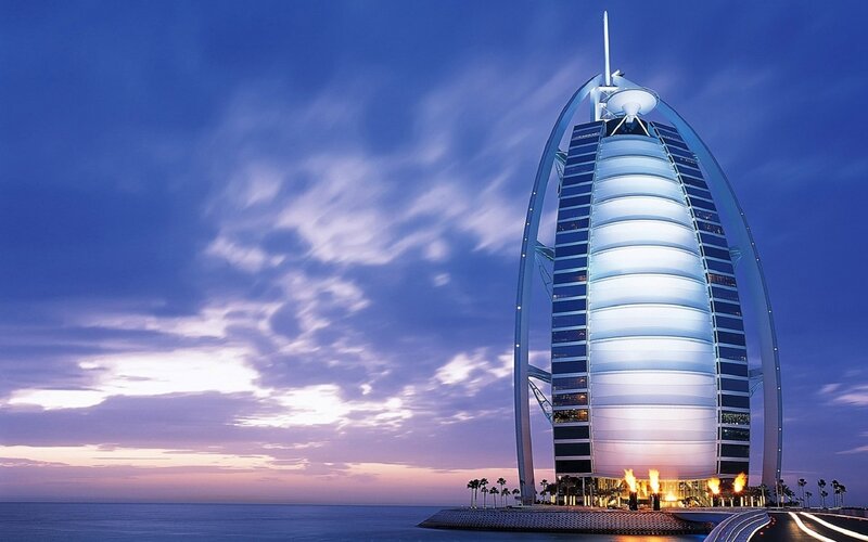 Burj Al Arab at dusk