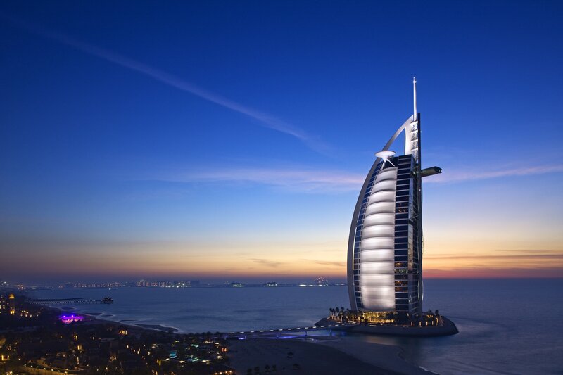 Burj Al Arab at dusk