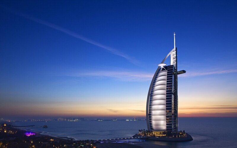 Burj Al Arab at dusk
