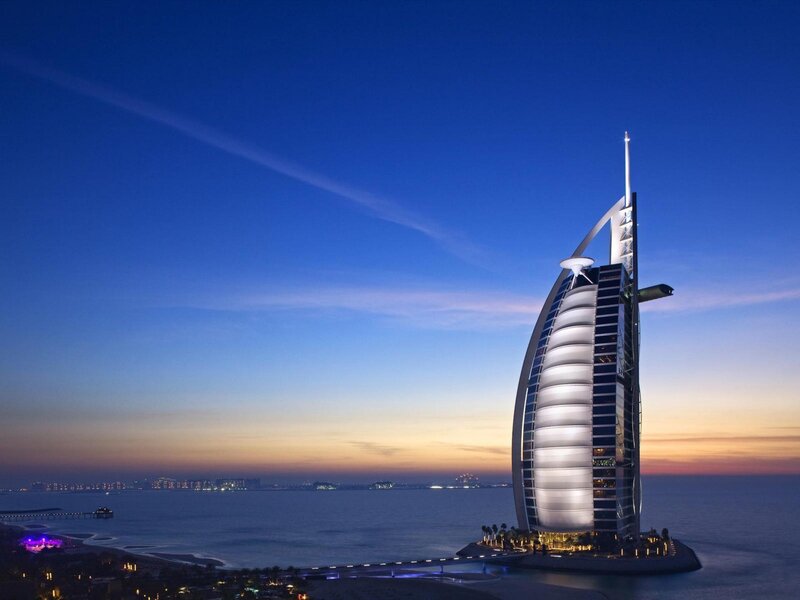 Burj Al Arab at dusk