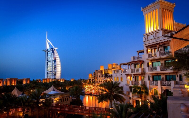 Burj Al Arab at dusk