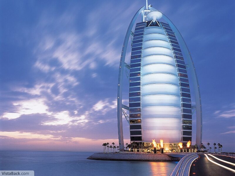 Burj Al Arab at dusk