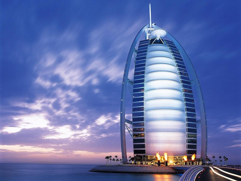Burj Al Arab at dusk