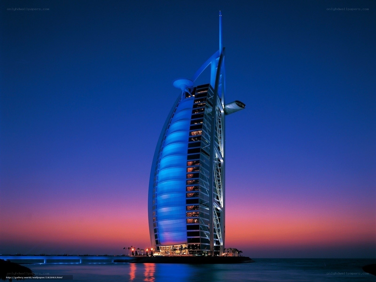Burj Al Arab at dusk