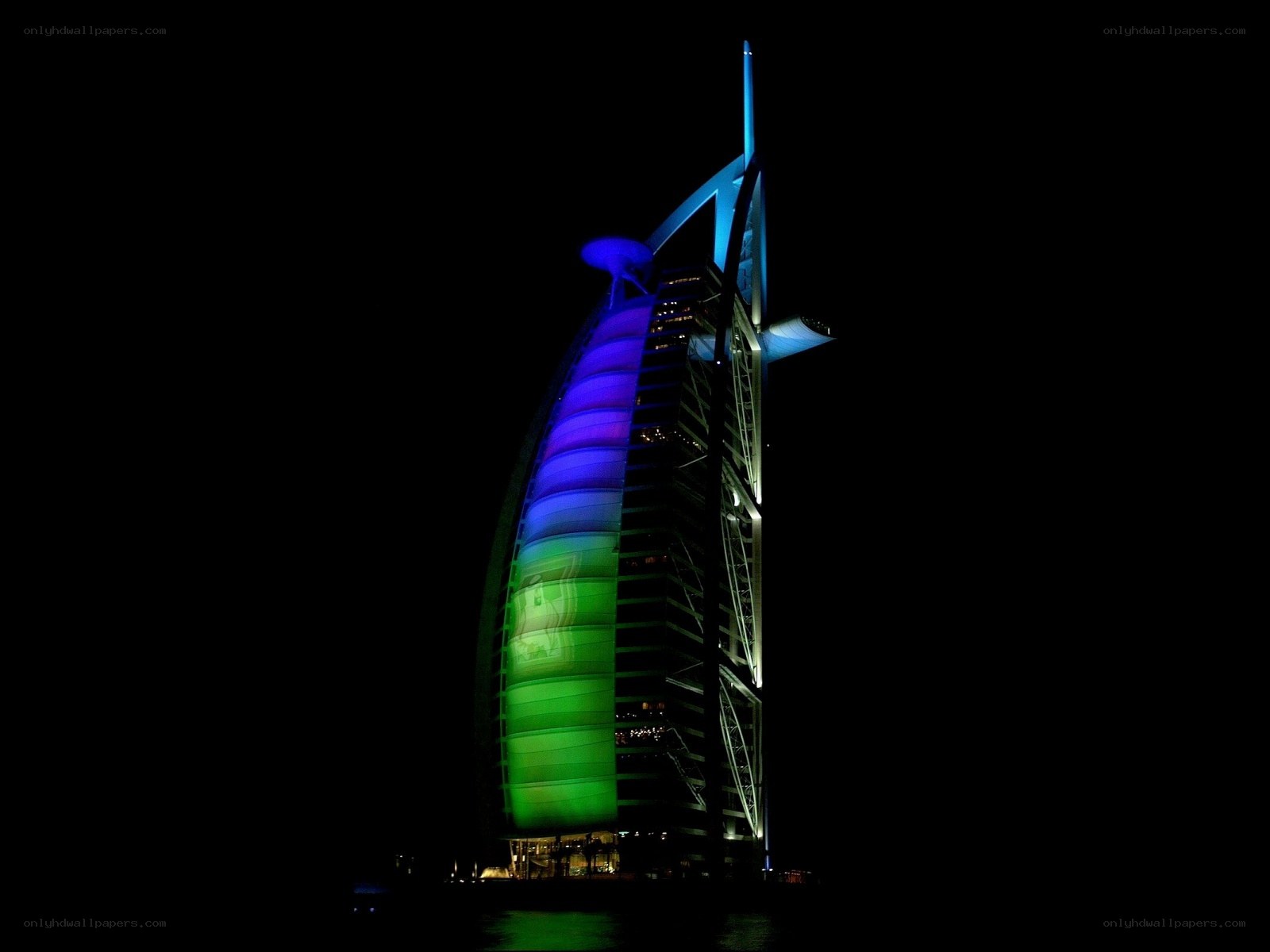 Burj Al Arab at night