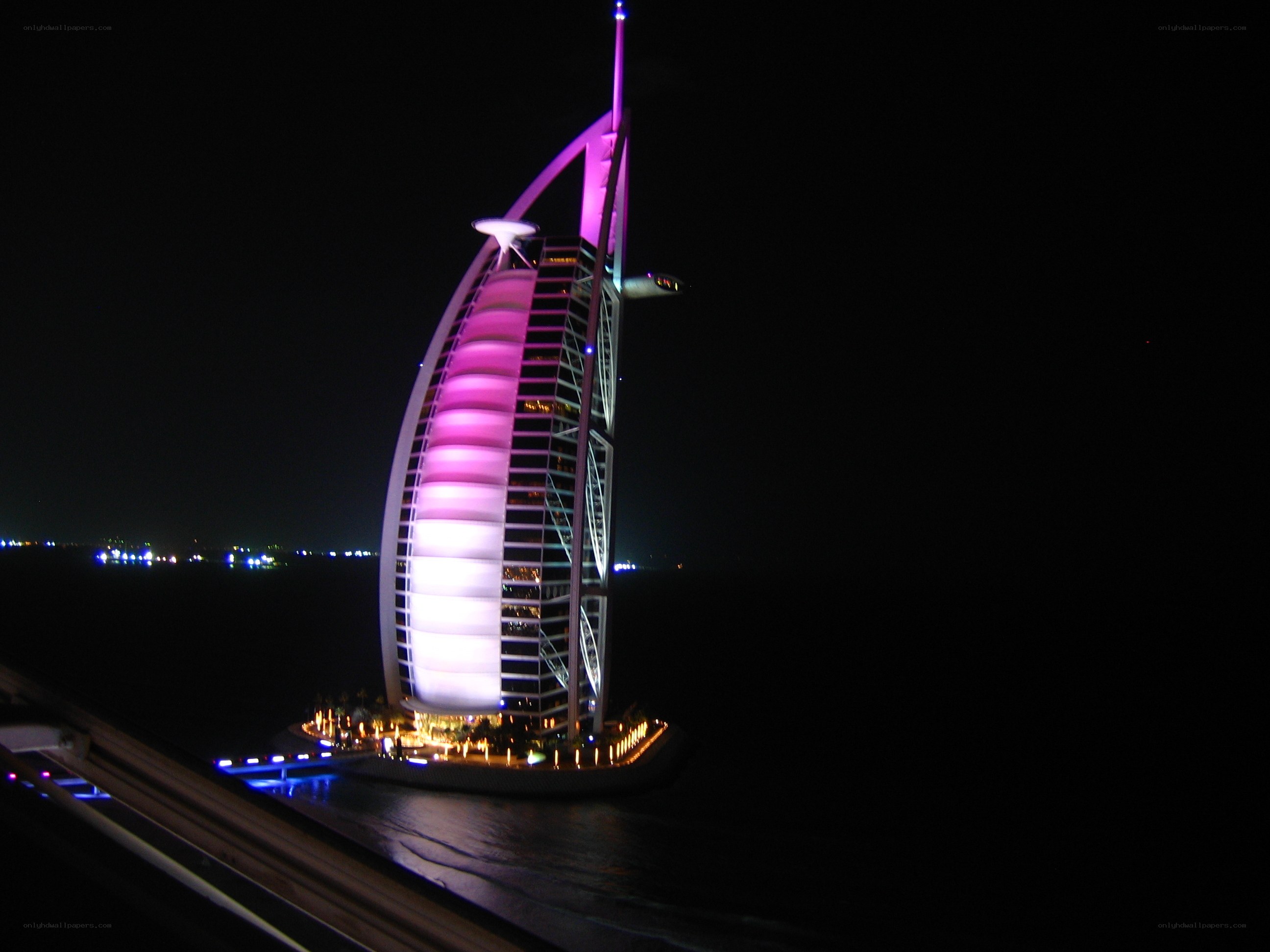 Burj Al Arab at night