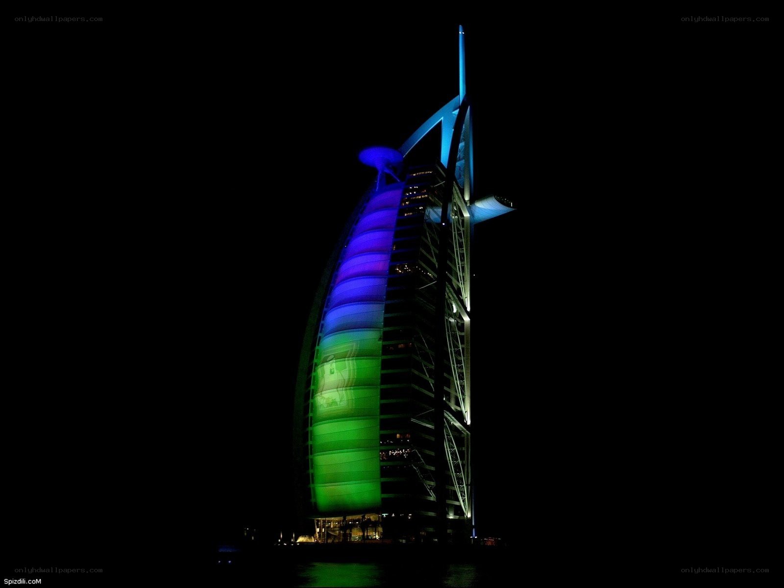 Burj Al Arab at night