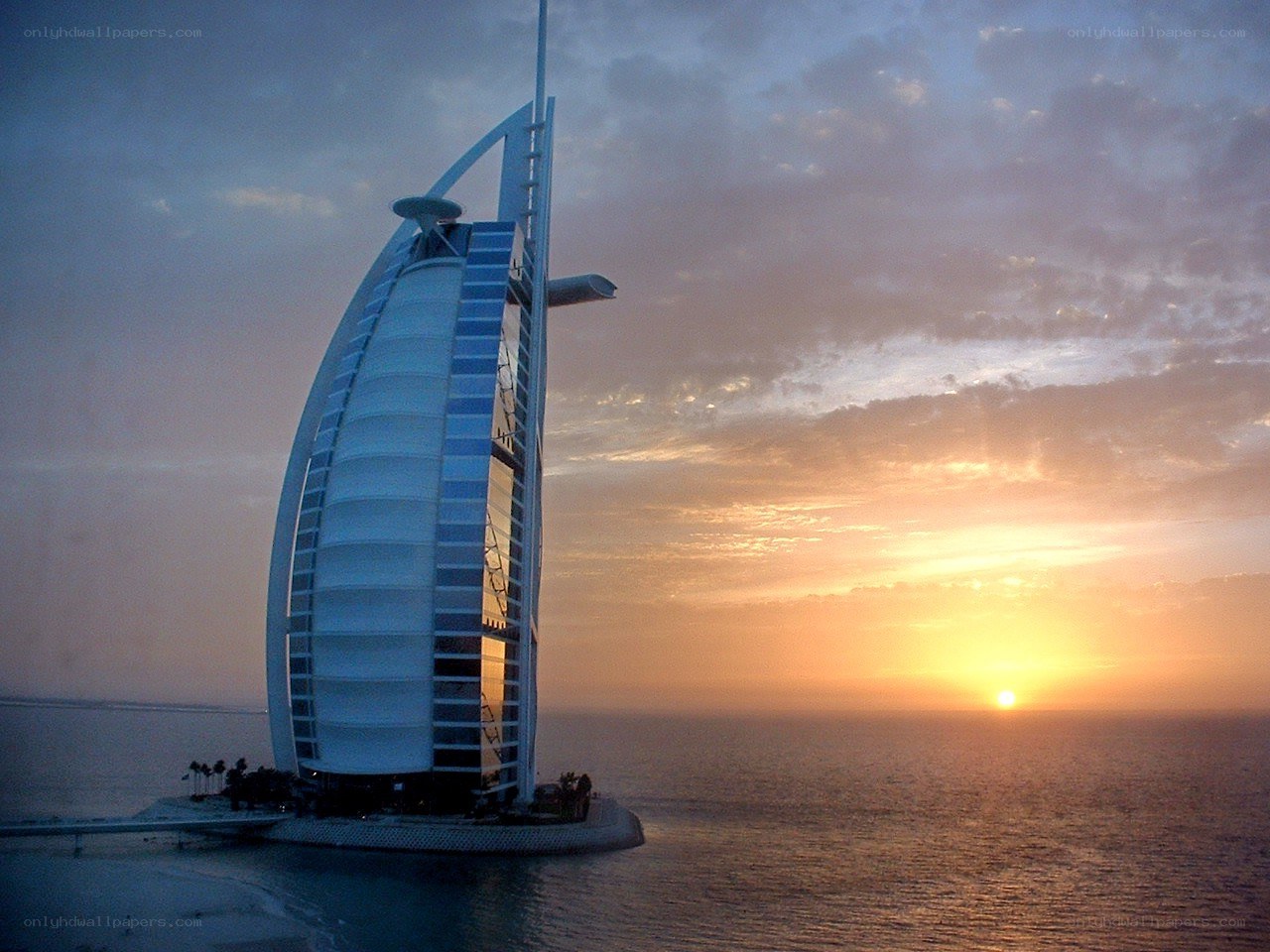 Burj Al Arab at sunset