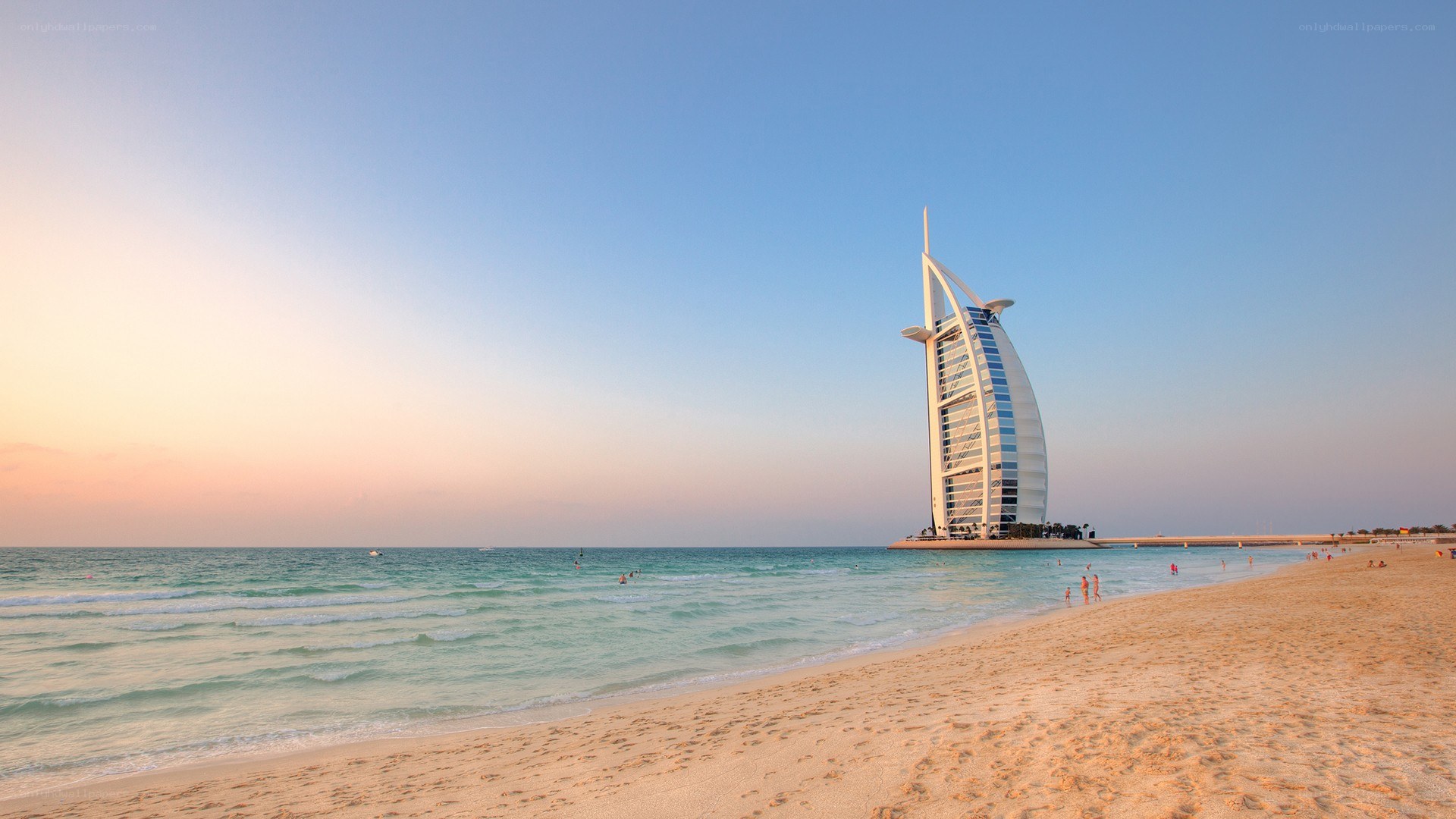 Burj Al Arab at sunset