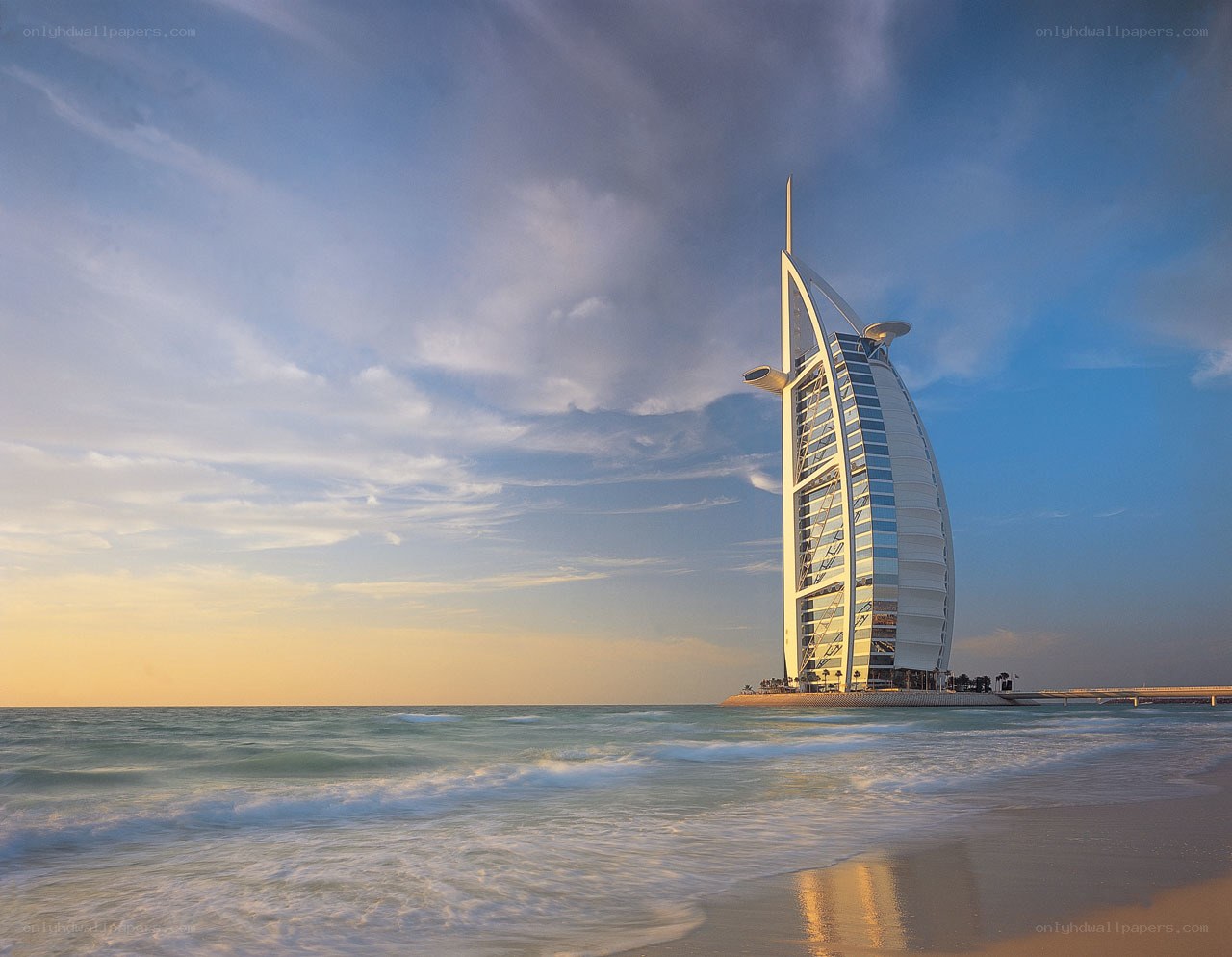 Burj Al Arab at sunset