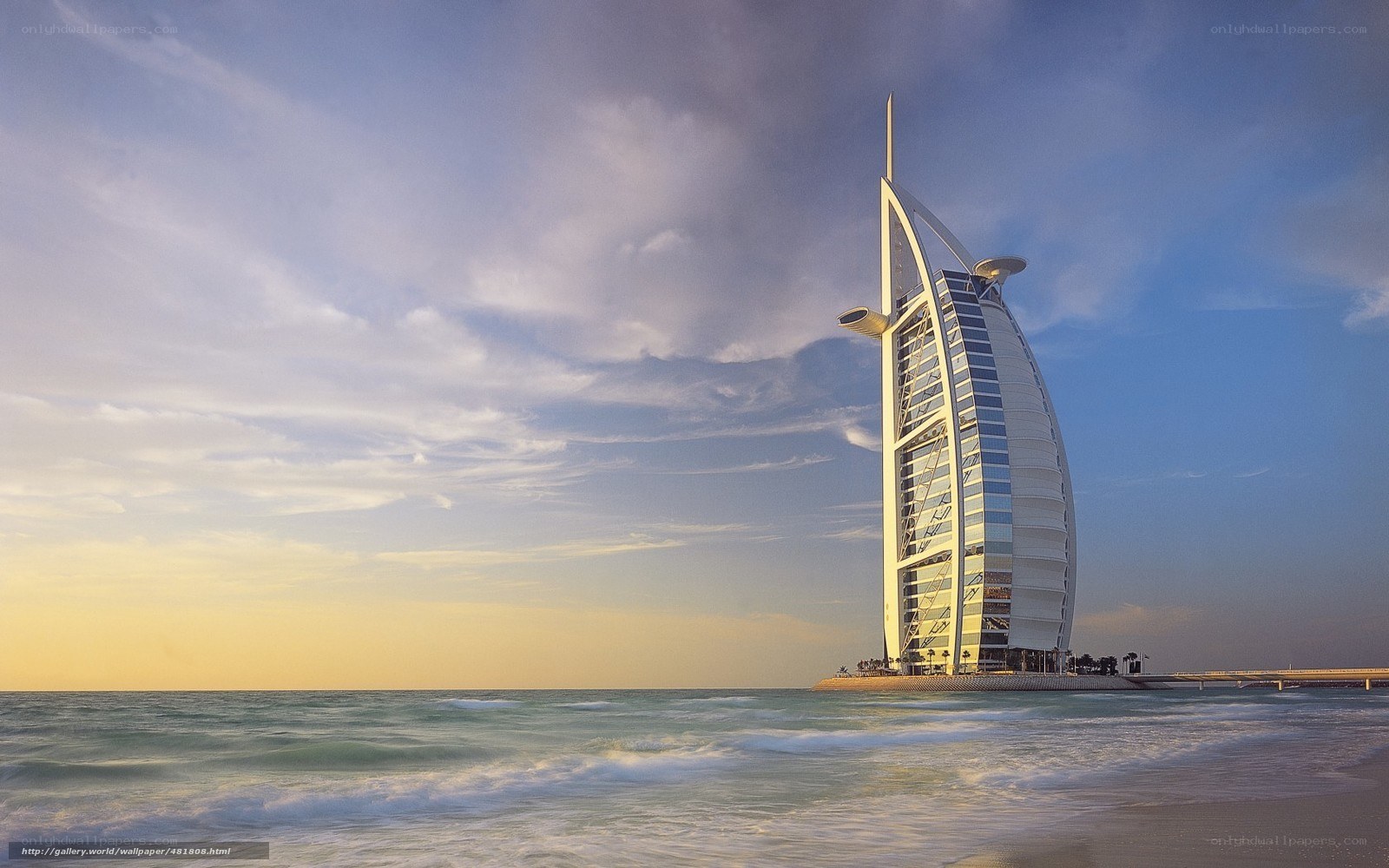 Burj Al Arab at sunset