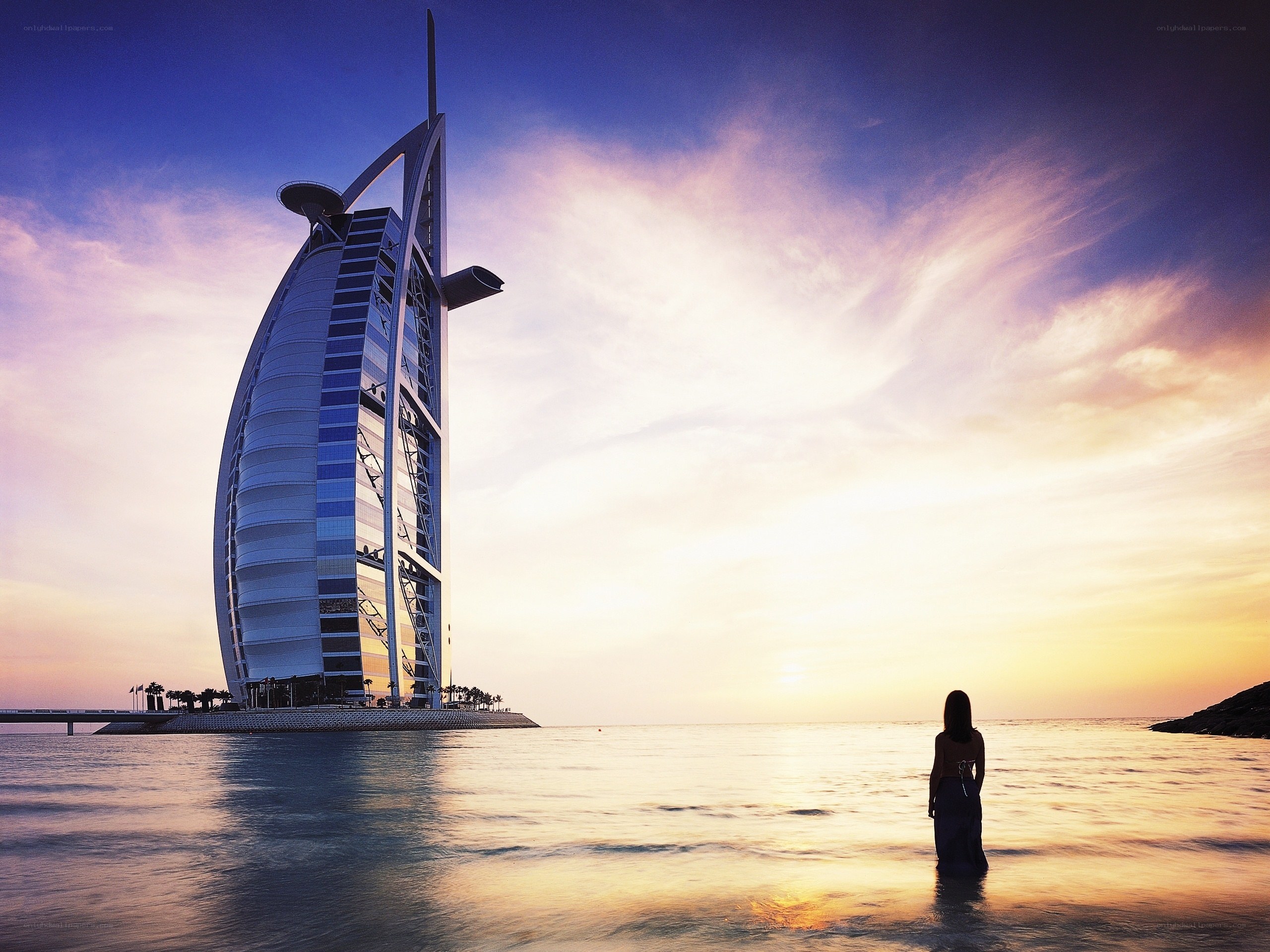 Burj Al Arab at sunset