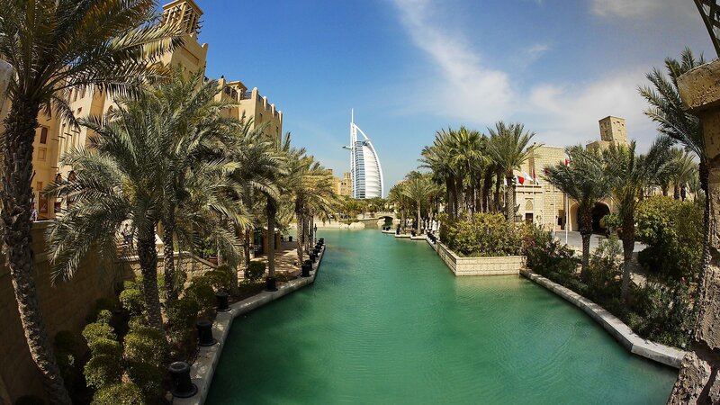 Burj Al Arab from Canal