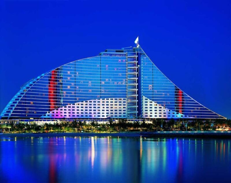 Burj Al Arab Hotel — Blue, Dramatic, Night