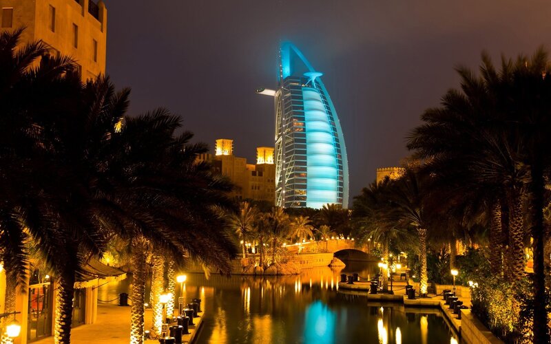Burj Al Arab Hotel — Night