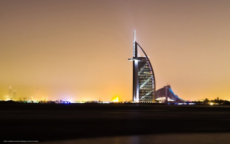 Burj Al Arab Hotel — Orange, Serene