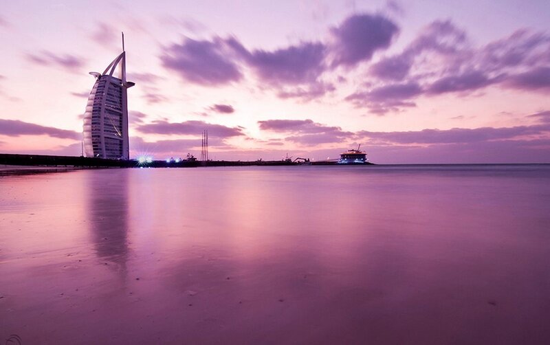 Burj Al Arab Hotel — Purple, Serene