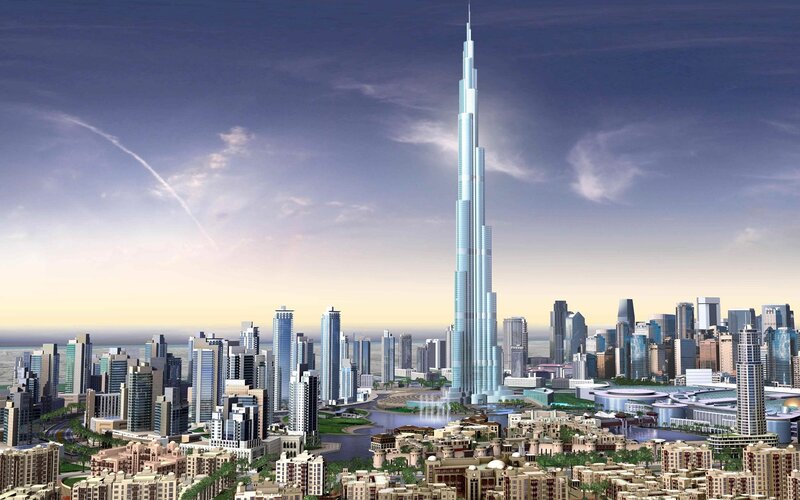 Burj Khalifa and Dubai skyline