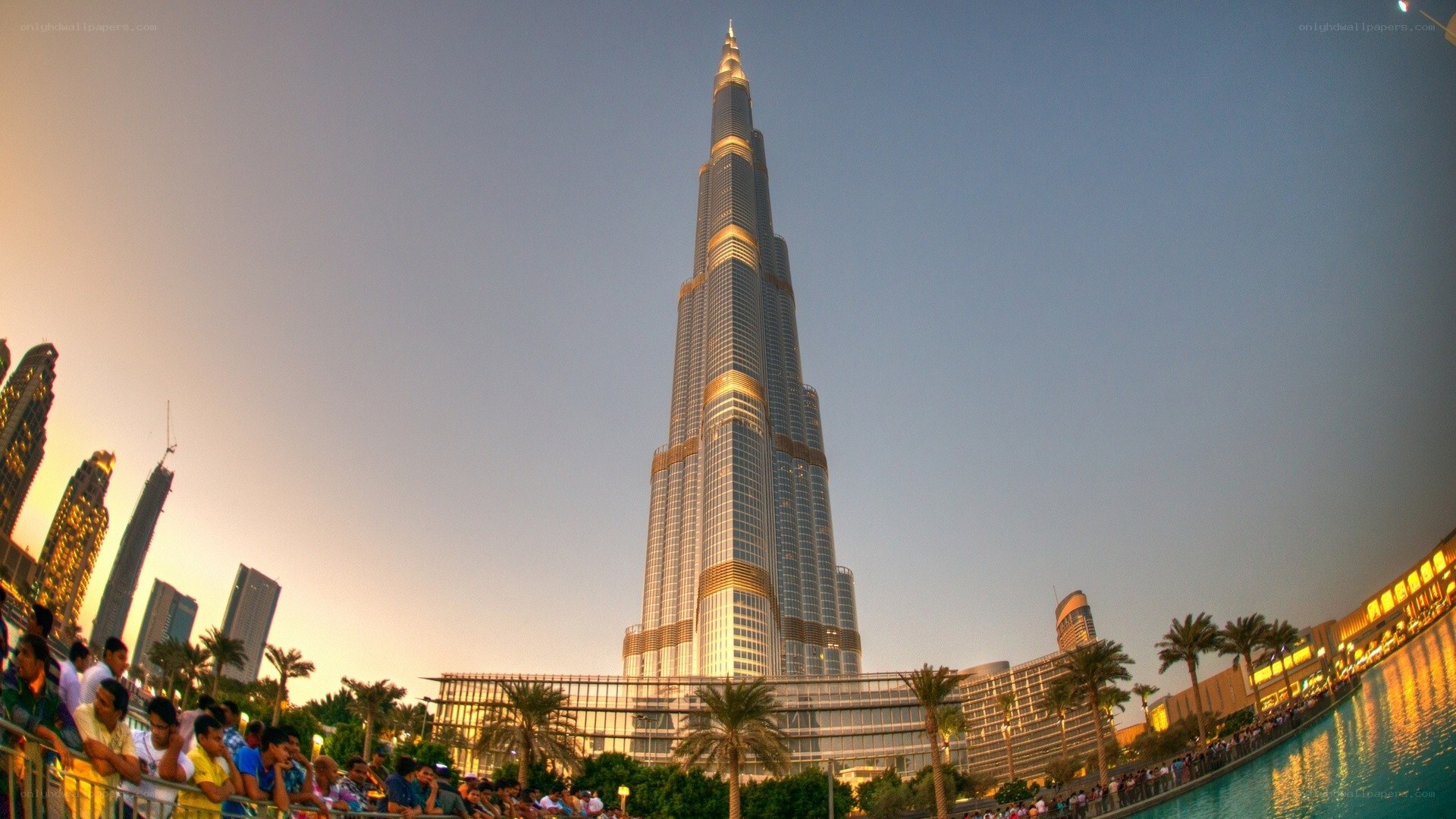 Burj Khalifa at dusk