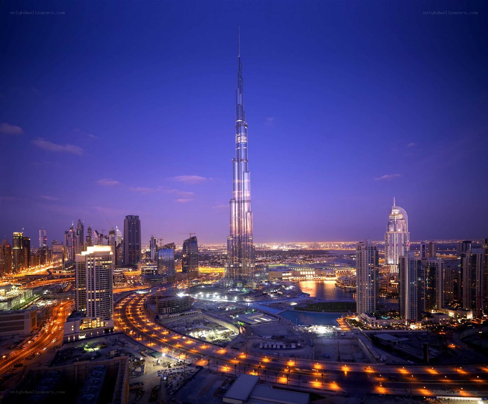 Burj Khalifa at dusk