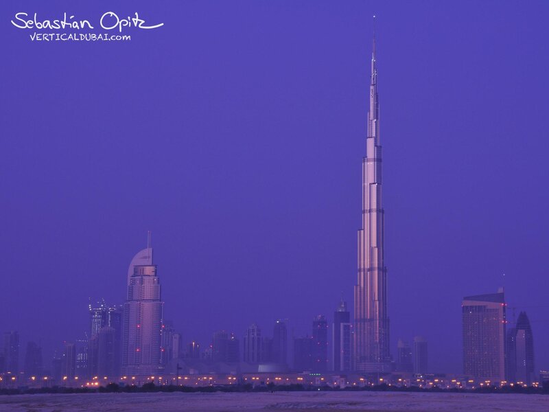 Burj Khalifa at dusk