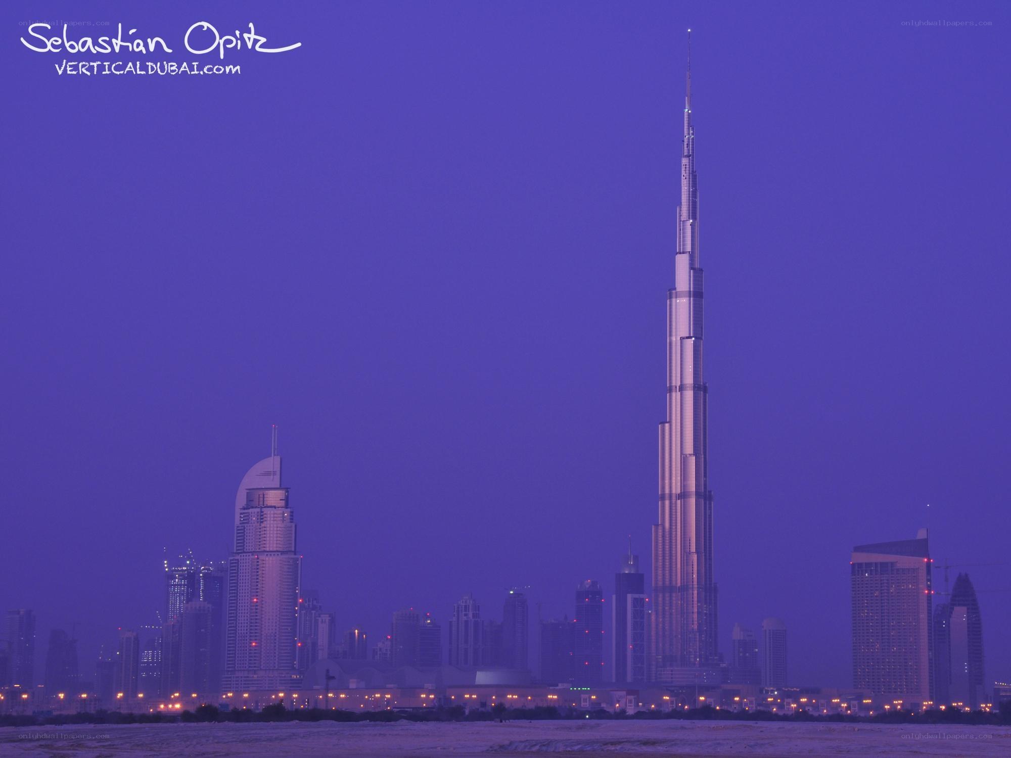 Burj Khalifa at dusk