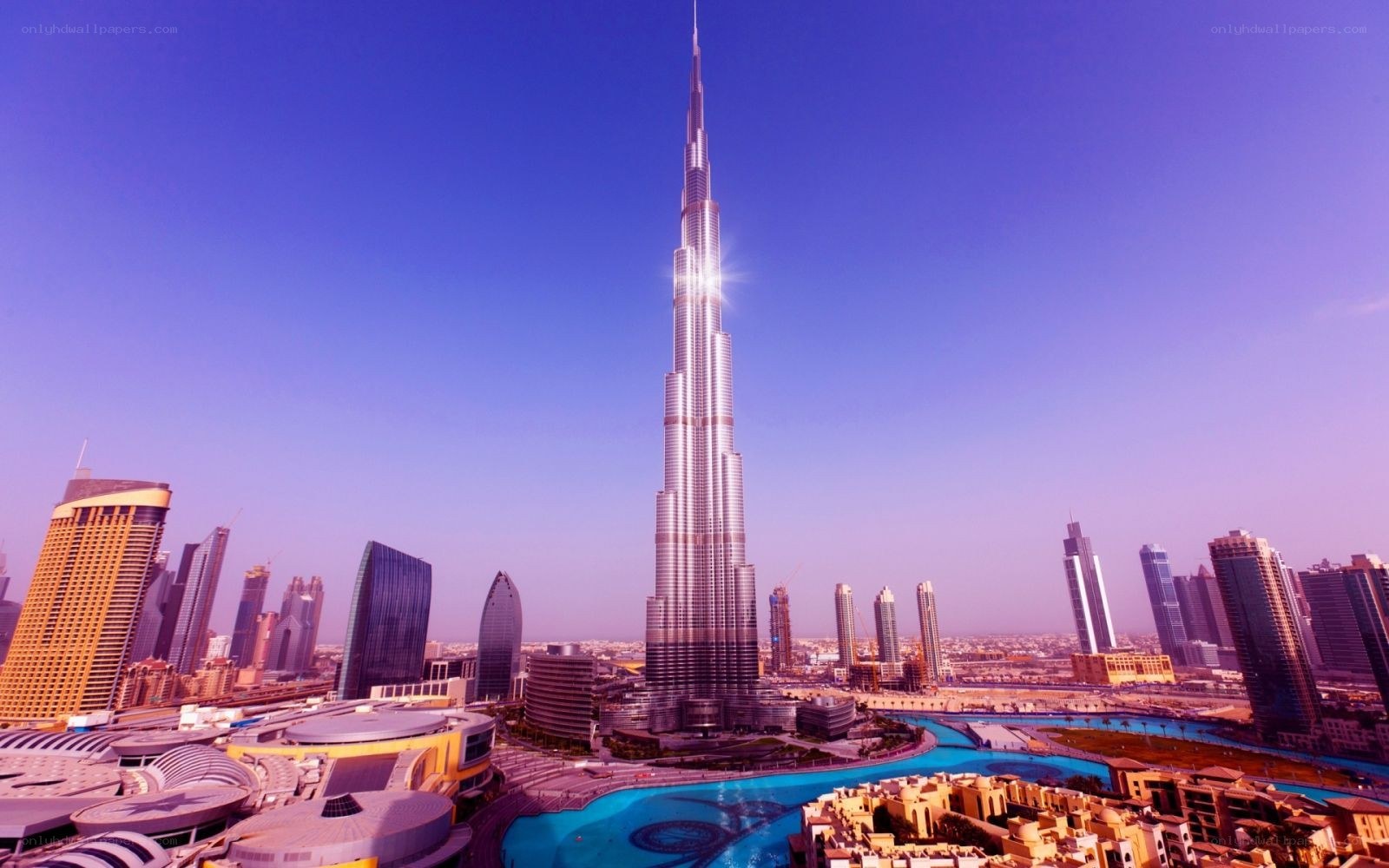 Burj Khalifa at dusk
