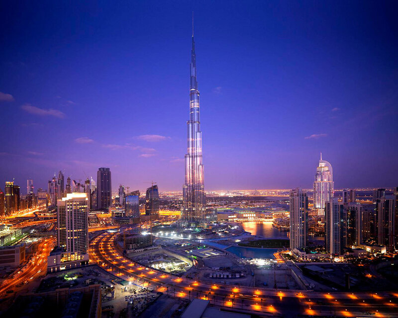 Burj Khalifa at Dusk — Blue
