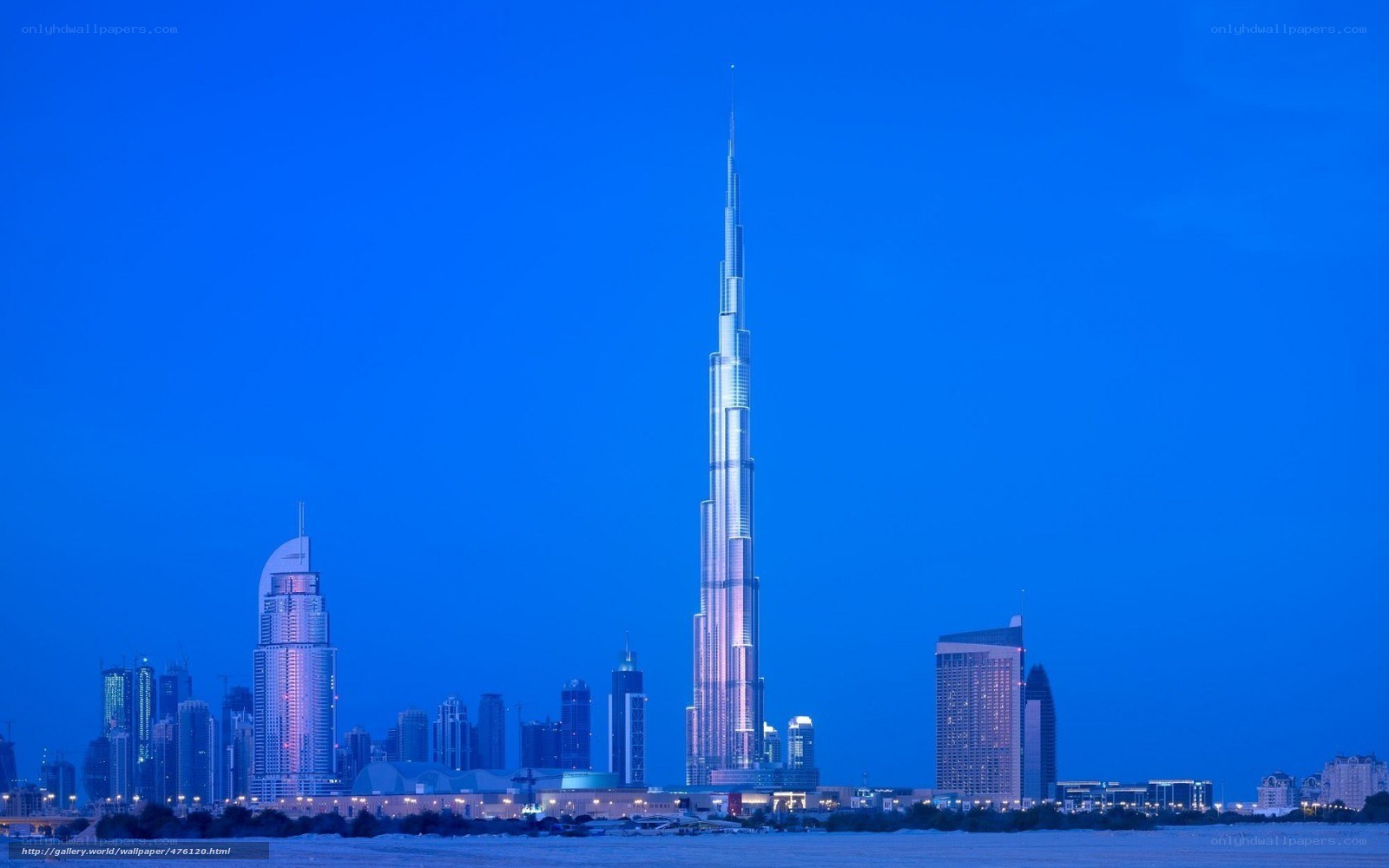 Burj Khalifa at dusk