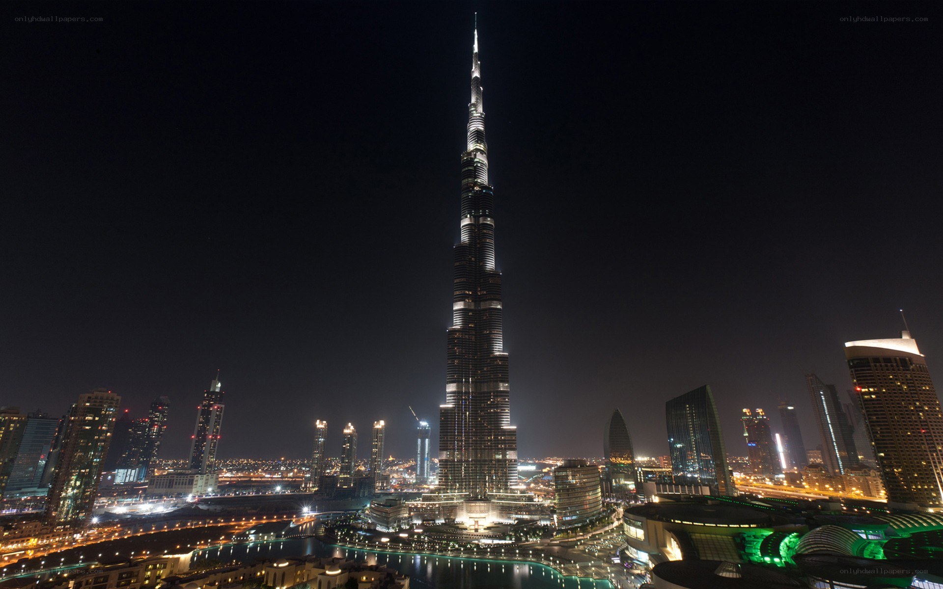 Burj Khalifa at night